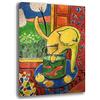 Printerland Quadro moderno MATISSE Gatto e Pesci Rossi Riproduzione stampa su tela canvas Quadri Moderni Arredo Arredamento Arte Cucina Soggiorno Camera da letto printerland.it (30x40)