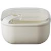 OMADA Contenitore Ermetico per Alimenti 1L, Dimensioni 16 x 16 x H8,7 cm | Porta Pranzo con Coperchio Trasparente, Idoneo a Frigo e Lavabile in Lavastoviglie, Chiusura Ermetica, Collezione Pull Box