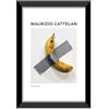 LABORATORIO 102 Quadro Maurizio Cattelan Comedian La Banana (20x30 cm) Arte Contemporanea - Stampa Fotografica da Parete con Cornice inclusa - Poster Moderno Pronto da Appendere