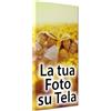 ConKrea - Quadro Personalizzato su Tela Canvas - Stampa la tua Foto su Tela in Alta Definizione con Telaio in Legno Massello - Pronto da Appendere - 30x70 cm