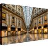 Wallazz Quadro su Tela Milano - Quadri Moderni Soggiorno - Tram, Duomo, Galleria, Navigli, Castello, Arco, Scala - Stampa su Tela - Quadro Moderno Soggiorno - 50x100cm