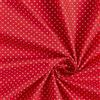 Generico Tessuto Cotone 100% a Pois- 100 cm x 148 cm Stoffa per Cucito, Tessuti al metro, Stoffa cotone al metro, Cotoni per cucire (18 colori disponibili) (Rosso)