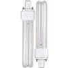 Genetic H268 15W - Confezione 2 lampadine PLC LED 15W luce fredda A+ G24-3 2Pin H268