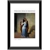 LABORATORIO 102 Quadro Francesco Hayez Il Bacio (20x30 cm) Arte Contemporanea - Stampa Fotografica da Parete con Cornice inclusa - Poster Moderno Pronto da Appendere