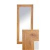 BD ART Specchio decorativo da parete, 120 x 50 cm, ambra e rovere
