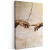 MuchoWow© Quadro Moderno Soggiorno Decorazioni Da Parete Quadri Su Tela Da | 40x60 cm - Salotto Grandi Foto Con Cornice Stampe Su Tela Camera Da LettoArte - Vintage - Michelangelo - Marrone