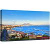 canvashop Quadro Golfo Di Napoli 120x70 cm Vesuvio di giorno | Quadri Moderni, Soggiorno, Stampa Su Tela Canvas, Città Italia