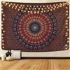 Alishomtll - Arazzo da parete con mandala, in stile bohémien, tappezzeria da yoga, effetto psichedelico, grande telo decorativo, 200 x 150 cm