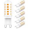 H.W.S Lampada LED G9 4W 400 lumen no sfarfallio sostituzione lampadine 40W lampada alogena Angolo fascio 360° non dimmerabile confezione da 6(3000K)