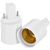 sourcing map Adattatore per presa luminosa da G23 a E26 E27, convertitore di base per lampadina a LED, confezione da 5