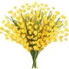 Fairblo 6 Pezzi Forsizia Finte Fiori Artificial Bouquet di Fiori | Piante Artificiali per Matrimoni, Casa, Feste di Compleanno, Decorazioni da Giardino