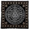 INDIAN CONSIGNERS Ruota pagana Tovaglia d'altare Stregoneria Stregoneria Tovaglia Alter Sacra Copritavolo Spirituale Sillabare Strega Diffusione dei Tarocchi 24