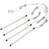Cefrank Barre LED Sottili Sottopensile 4 Pezzi 3000K Bianco Caldo | Profilo ultra slim, luce uniforme senza sfarfallio, montaggio a nastro o viti, ideale per pensili, vetrine e mensole