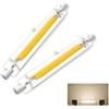 Homesally Lampadine LED 118mm Lampadina LED Dimmerabile, LED R7S 118mm 30W Equivalente a Una Lampadina Alogena da 118mm 300W, Senza Sfarfallio, 3000LM, CA 220-240V,Natural White 2pcs,78mm 10W