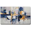 Giallobus - Quadro - 51 - Armonia di cerchi oro - Tela Canvas Telaio Standard - 140x80 - Pronto da appendere - Quadri moderni per la casa