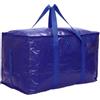 Generic Borse per trasloco resistenti, extra large, con cerniera resistente e manici confortevoli, robuste e durevoli, scatole per riporre vestiti, scatole per traslochi per forniture universitarie, blu scuro