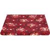 SaRani Tessuto Cotone a Fantasia Natalizia Taglio 280x280 cm al Metro Rosso Natale (Taglio (280x280 cm), Palline glitter)