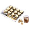 Hitopin 12 Pezzi Pietre di Whisky Riutilizzabili in Acciaio, Cubetti di Ghiaccio in Acciaio Inox, Cubetti Ghiaccio Acciaio Inox, 304 Acciaio Inox Pietre di Whisky, per Whisky, Vino e Gin e Bevande