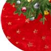 KONVINIT Gonna per Albero di Natale Sottovaso per Albero di Natale Morbido | Rotondo rosso copri piede albero natale Tappeto per albero di natale Copribase per Albero Natalizio-78cm 90cm 122cm