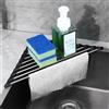 KAWAAN 2 Pezzi Scolapiatti da Appoggio, Scolapiatti da Lavello Pieghevole | Scolapiatti Triangolare, Scolapiatti da Lavello, 41x8cm, Acciaio Inox 304 / Silicone, Scolapiatti per il Lavello della Cucina