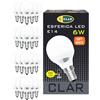 CLAR - Lampadine a LED E14 6W, Led Sfera Luce, E14 Lampadine, Lampadine Senza Fili, Lampade Led Piccole, Lampadine Led Luce Calda E14 6W (Pack 20)