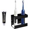 SVOCK Porta Spazzolino Bagno, Nessun Pugno Porta Spazzolino Elettrico, Portaspazzolino da Parete, 2 Foro Portaspazzolino da Parete Senza Foratura, Resistente All'Umidità e All'Assorbimento Dell'Acqua