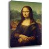 Printerland Quadro Moderno LEONARDO da VINCI Quadri moderni da Parete grande Stampa su tela Canvas Decorazione muro Murale pittori arte Soggiorno Arredo Camera da letto Cucina (Leonardo, 50x70 centimetri)
