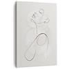 ARTTOR Stampe da Parete Moderne Verticali 70x100 cm Bianco e Nero Persone - 4576 | Donna Uno Linea Quadro Decorativo Grande Soggiorno Camera da Letto Decorazione da Parete Arte da Parete ARTTOR