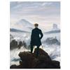 Posterlounge Viandante sul mare di nebbia Poster | 30 x 40 cm di Caspar David Friedrich Quadri Decorazione per pareti