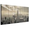 murando - Quadri Moderni per Camera da Letto, New York, 100x40 cm | Chiodi Inclusi, 5 Pezzi, Quadro Moderno, Stampa su Tela, Componibili, Resistenti Allo Sbiadimento, Produzione Europea