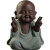 MonLiya Ornamenti a forma di Buddha in ceramica, decorazione per la casa, idea regalo; statuetta del piccolo Buddha carinissima, decorativa; decorazioni per casa, soggiorno, bagno, sala da pranzo