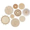 YIYA Set Di 9 Decorazione Cesto Da Parete Cesti Da Parete in Stile Boho Decorazioni Da Parete In Rattan Per Decorazioni Da Casa muro Agriturismo Soggiorno (B)