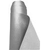 A-Express Strutturato Tessuto Ecopelle Materiale Granulato Morbida Finta pelle Vinile Materiale - Argento Mezzo Metro (50cm x 140cm)