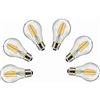 ANTYX Lampadina 3v LED E26/E27 A19 A60 Lampadine di Ricambio a Bassa Tensione (DC 3V) con Base E26/E27 per luci a Stringa Solare Esterna Confezione da 6