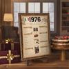 CROWNLY CRYSTAL® Regalo 50 Anni Uomo Donna, Poster Un Anno da Ricordare 1976, Fatti Italiani e Storia, Quadro Vintage Stile Retro, Idea Regalo e Addobbo Festa Compleanno 50 Anni