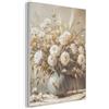MuchoWow© Elemento Feltro Interni Moderni Soggiorno Pannello Creativo | 30x40 cm - Camera Arredo Cornice Fiori - Vaso - Natura Morta - Beige