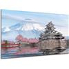 GP TONER Dipinto su tela NaturaTempio giapponese 120X60
