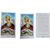 BLUSUPERSHOP ricevi 3 SANTINI RELIGIOSI 10X6 CM : san gennaro napoli CON PREGHIERA DIETRO per preghiera gesu' dio defunti protezione da tenere in casa auto moto azienda bar etc