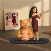 GMDLSK Figurine Cartoon Personalizzata con Foto - Decorazione da Scrivania in Acrilico - Regalo Originale per Coppie, Famiglie e Amanti degli Animali