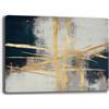 Printerland Quadro Moderno Blu grigio oro Soggiorno Astratto Industrial Quadri moderni da Parete Stampa su tela Canvas Decorazione Murale muro Arredo Camera da letto Cucina (11, 30x40 cm)