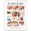 Maverton Quadro con foto, foto e scritte personalizzate, amiche, 30 x 40 cm | stampa personalizzata, tela con fotografie grande o piccola, pensiero originale donna per compleanno