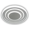 Vivida International VIVIDA ILIANA - Plafoniera LED, Stile Moderno, 70W, CCT 3000/4000/6000K, 4630/4830/4850Lm, IP20, Dimmerabile con Telecomando e App, Diametro 70 cm, Altezza 8.5 cm, Colore Bianco, Metallo e Acrilico