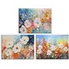 PIY PAINTING Quadro Su Tela Con Fiori Bianchi, Natura Su Tela, Facile Da Appendere Per Camera Da Letto Soggiorno Bagno Ingresso Caffè, Cornice Interna, 3x30x40 cm/90x40 cm
