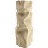 Nex-Home NEXHOME Vaso Decorativo Moderno Made in Italy Vaso di Design Artistico Ultra Resistente Antirottura, Scultura Contemporaneo per Arredo Casa, da Interno per Tavolo Mensola e Soggiorno (beige)