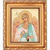 NKlaus Icona angelo custode in cornice di vetro 14x16cm cristiano ortodosso 13912