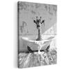 MuchoWow© Quadri Moderni Soggiorno Poster Da Parete Decorazioni Muro | 80x120 cm - Salotto Quadro Grande Foto Con Cornice Stampe Su Tela Camera Da Letto Bagno - Giraffa - Vasca da bagno