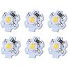 Akozon Lampadina a Chip LED da 1W 5V, 25 Pezzi di Chip 200lm Lampada Ad Alta Potenza Perline Luce 200lm Luminosità per Apparecchi di Illuminazione Fai-da-te Sorgente di Perline Bianco (Bianco caldo)