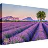 Wallazz Quadri Moderni Soggiorno Paesaggio di campagna, Fiori - 100% Made in Italy - Stampa su Tela - Quadro Camera da Letto - Qualità Artigianale - 50x100cm