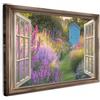 MuchoWow© Quadro Moderno Soggiorno Decorazioni Da Parete Quadri Su Tela Da | 120x80 cm - Salotto Grandi Foto Con Cornice Stampe Su Tela Camera Da Letto Vista - Natura - Finestra - Fiori