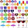 YinnFeen 52 Pezzi Segnabicchieri in Silicone, Identificatore del Bicchiere di Vino Riutilizzabili, Multicolore Pennarelli per Vetro in Silicone per Bicchieri da Vino Party Bar e Feste